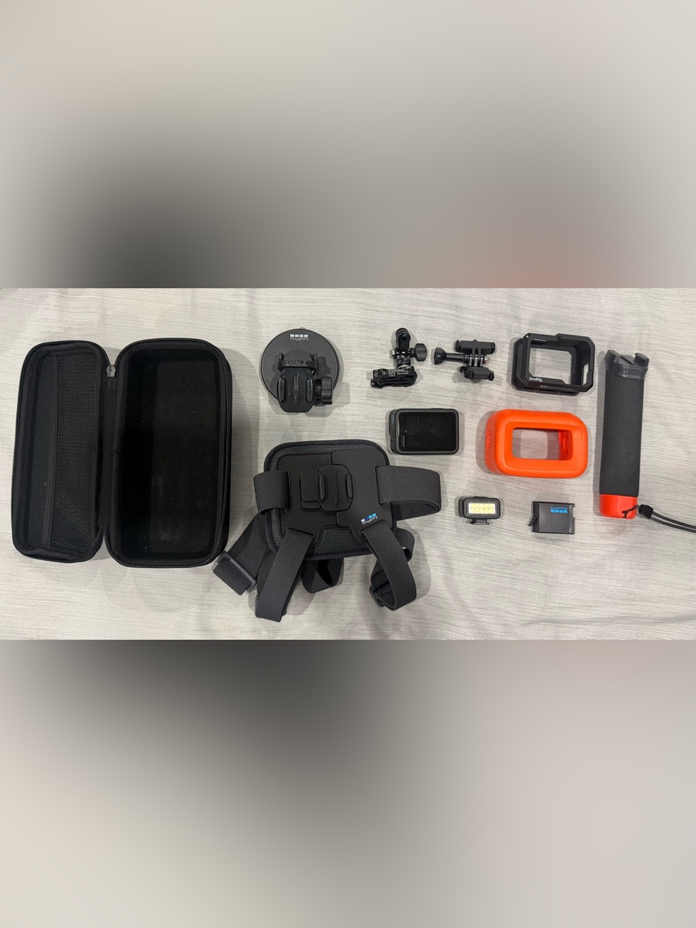 GoPro Black Accessory Set with Orange Float Handle